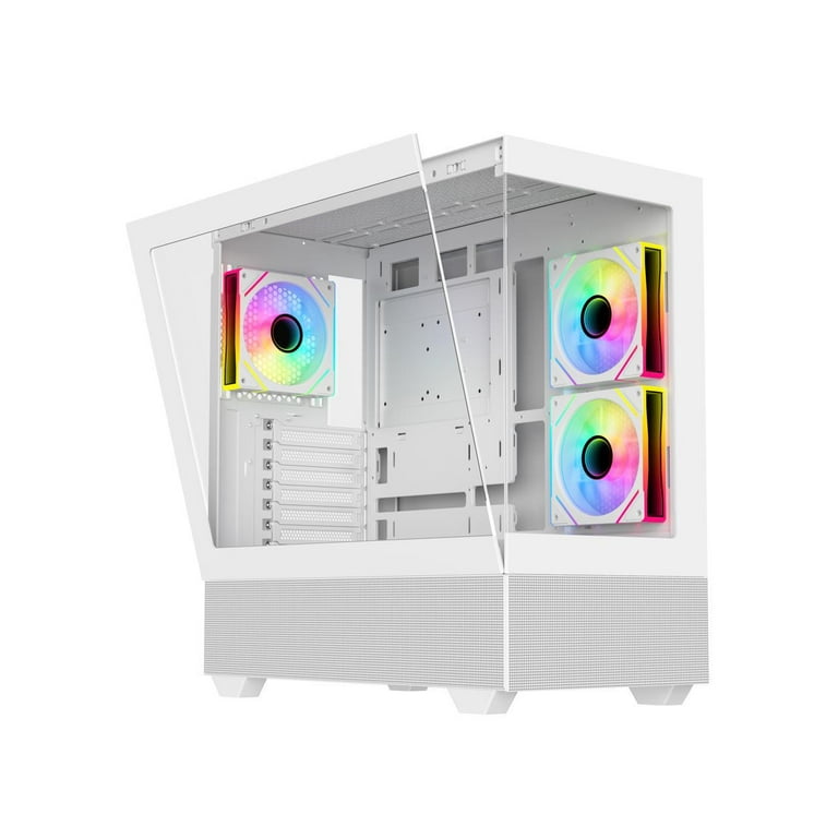 DIYPC ARGB-N5-W White USB3.0 / Type C ATX Mid Tower Gaming