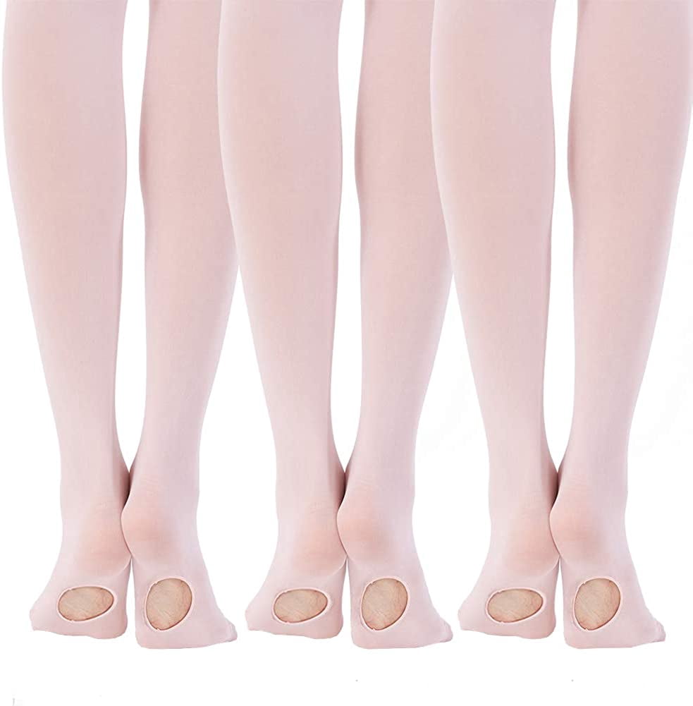 1-3 Pairs Dance Tights Convertible 