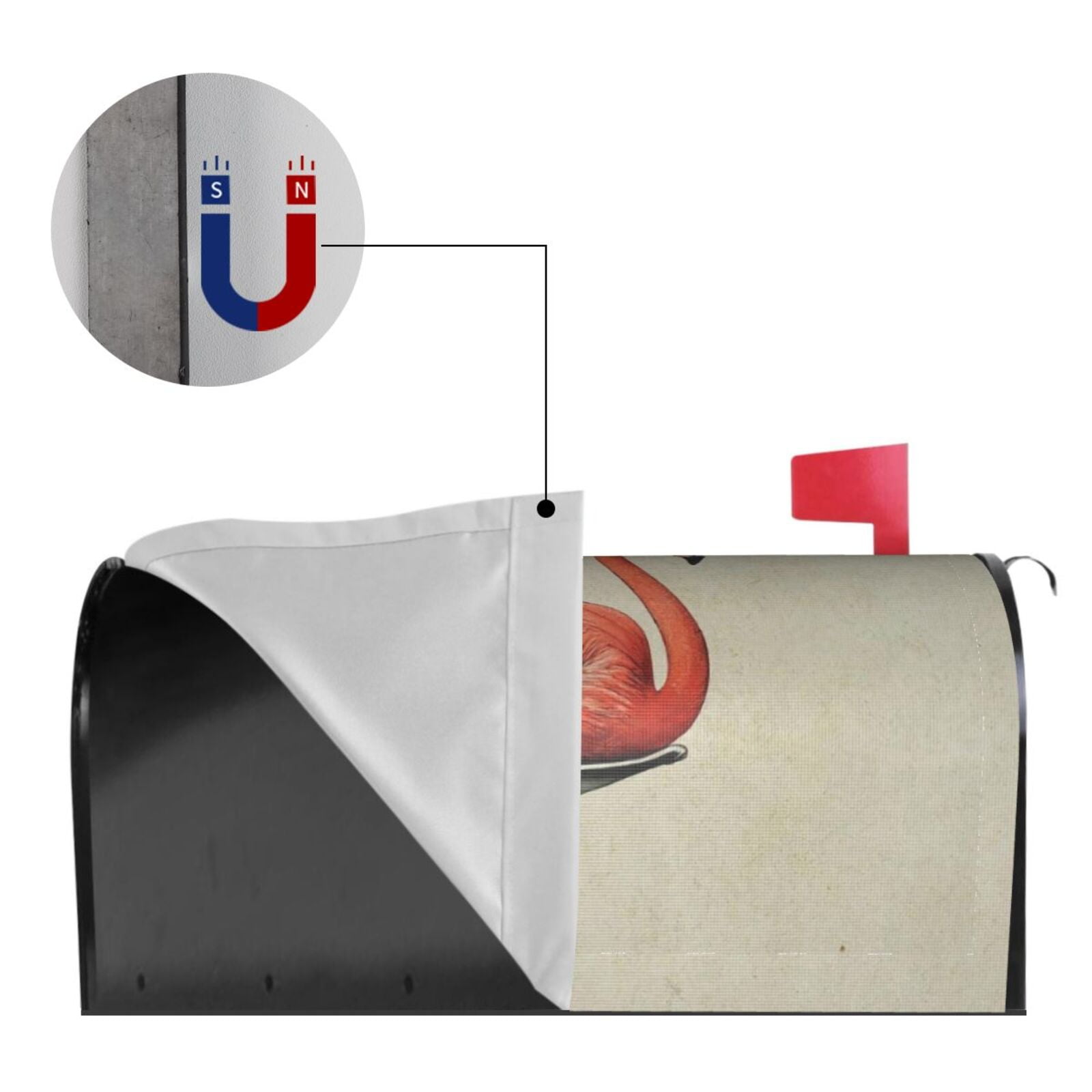 Kdxio Magnetic Mailbox Cover 25.5x21 in Mailbox Cover Outdoor Decoration Holiday Mailbox Covers for Home Garden Yard-25.5x21 in
