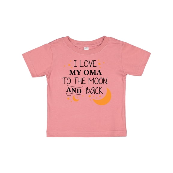 Inktastic I Love My Oma to the Moon and Back Boys or Girls Baby T-Shirt
