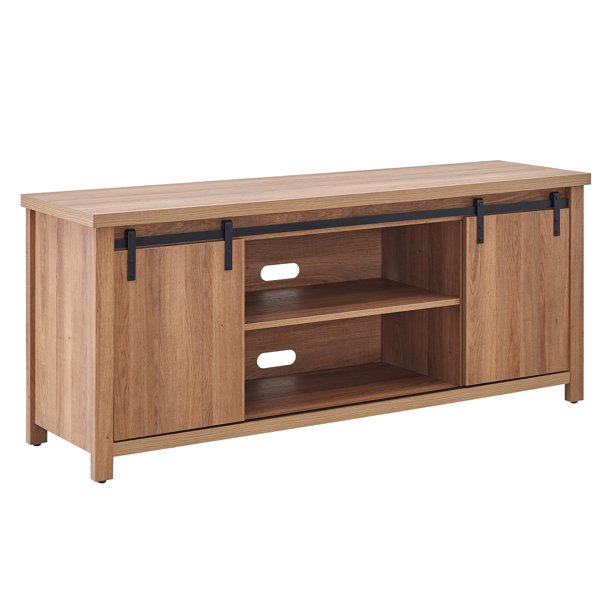Modern TV Stand with Sliding Doors