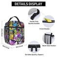 thumbnail image 5 of Portable Insulated Lunch Bag for Men and Women, Reusable Thermal Tote with Front Zipper Pocket, Lightweight Anime Inspired Cooler, 5 of 6