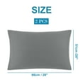 thumbnail image 6 of PiccoCasa Soft Microfiber Zippered Pillowcase Set of 2, Standard Grey, 6 of 7