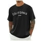 thumbnail image 1 of Camiseta oversize de verano para hombre - Cuello redondo y manga corta con estampado urbano - Camiseta deportiva holgada e informal, 1 of 5