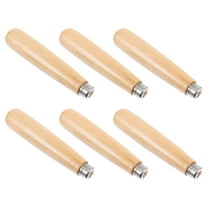 STOBOK Wood Tool Grip Handle Wooden File Handle Polishing 6Pcs