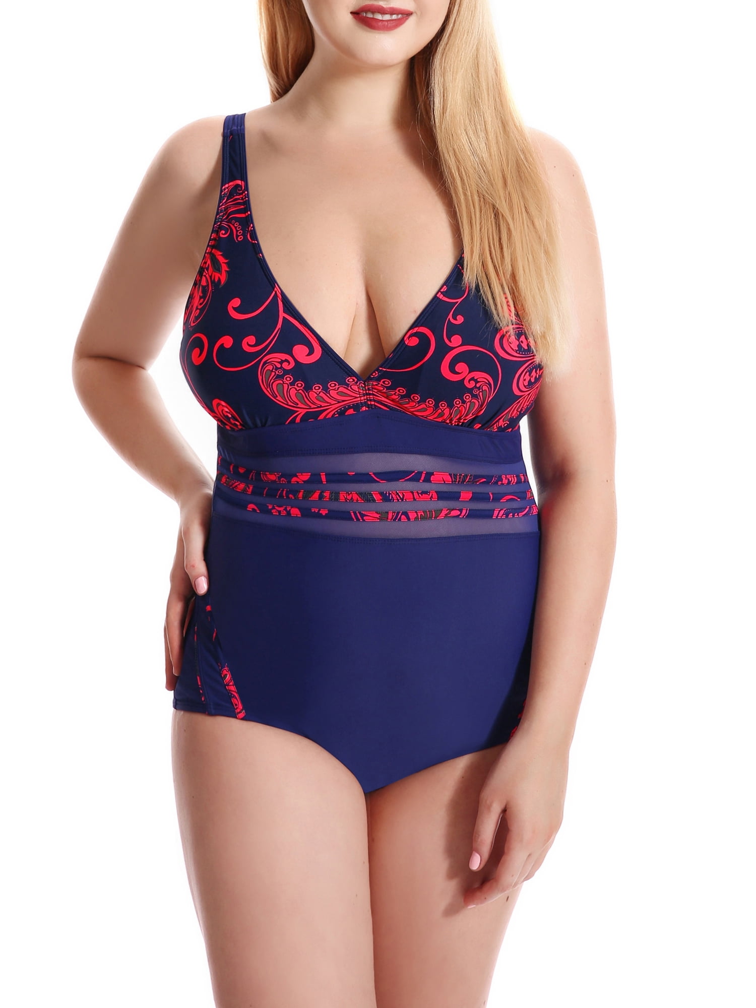 plus size control swimwear