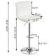 thumbnail image 5 of Taburetes de bar COSTWAY modernos giratorios Altura ajustable paquete de 2, 5 of 9