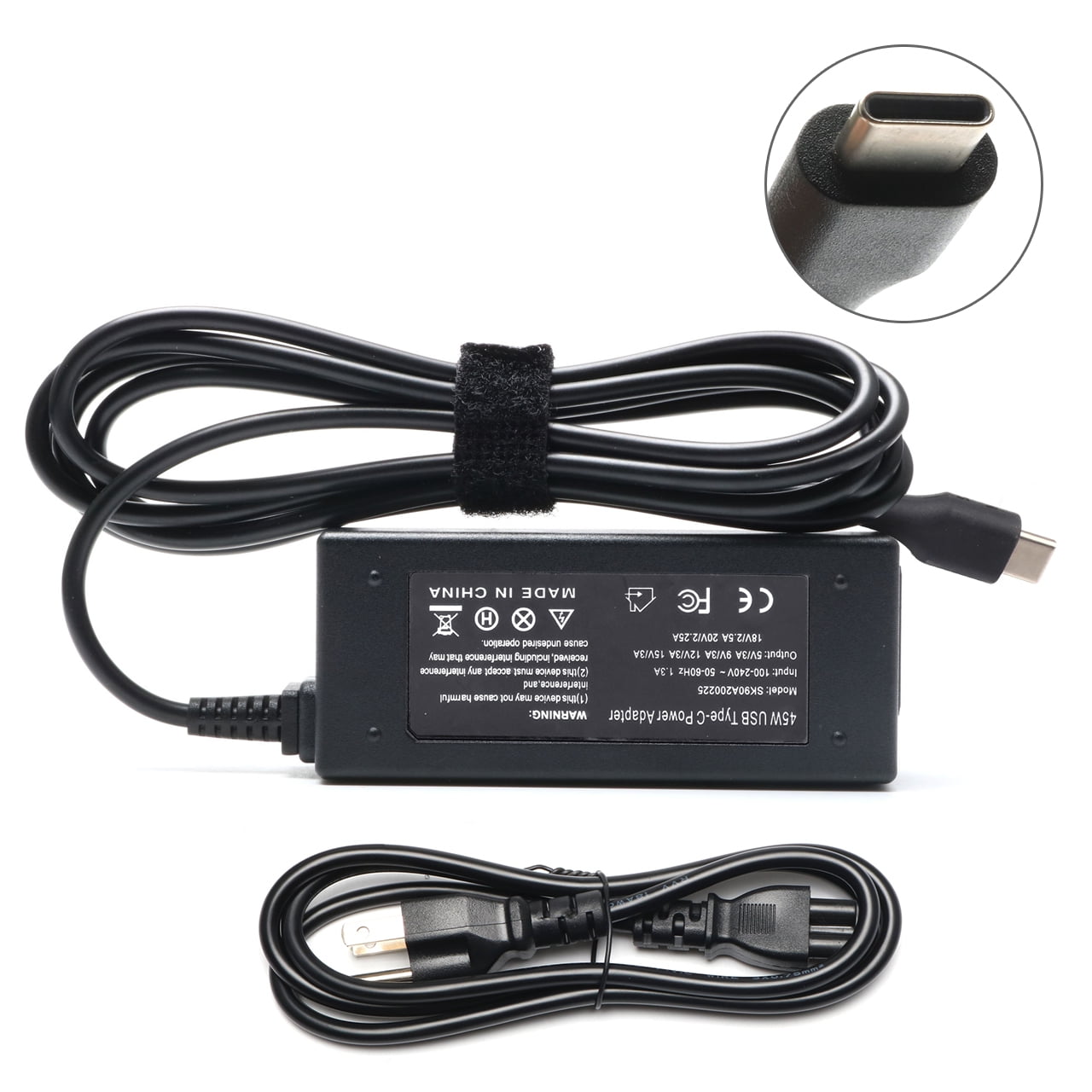 Ursulan 45W Type C USB C Laptop Charger, Universal Chromebook