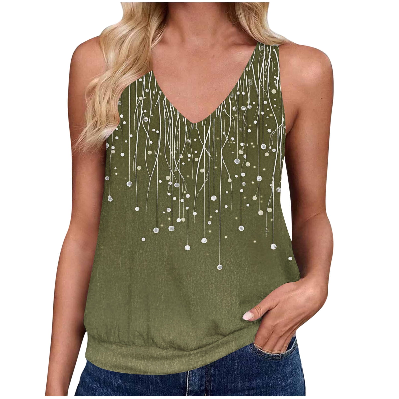 Beach Heartbeat Tank Top For Women - Love Graphic Print Sleeveless Muscle Shirt | Summer Vacation T-Shirt - View #5