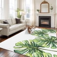 thumbnail image 2 of Monstera Area&nbsp;Rug 5x8ft Green Tropical Leaf Non-Slip&nbsp;Washable Square&nbsp;Rugs Soft Felt Indoor Floor Mat for Bedroom Kitchen Living Room Bathroom, 2 of 9