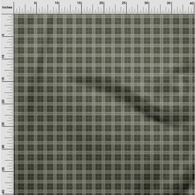 oneOone Viscose Jersey Fabric Tartan Check Print Sewing Fabric BTY 60 Inch Wide