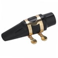 thumbnail image 4 of Boquilla de saxofón tenor, saxofón tenor boquilla abs con tapa hebilla de metal almohadillas de caña instrumentos musicales, 4 of 7