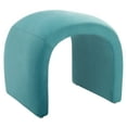 thumbnail image 3 of SAFAVIEH Kibo Modern Style n Shape Ottoman, Sea Blue ( 20.1 in. W x 18.3 in. D x 18.5 in. H), 3 of 9