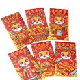 thumbnail image 1 of 6 sobres rojos de Año Nuevo con bolsillos para dinero de la suerte, sobres chinos para dinero de la suerte. Estilo A, 1 of 9