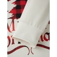 thumbnail image 5 of Jaweiwi Family Matching Christmas Pajama Set, Christmas Tree Letter Print Long Sleeve Tops and Plaid Pants Holiday Sleepwear Outfits, 5 of 11