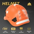 thumbnail image 3 of Forestry Safety Helmet with Ear Muffs & Face Shield Visor Chainsaw Safety Helmet ANSI Approved Arborist Helmet with Anti-Fog Goggles, 3 of 6