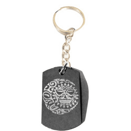 - SUN Moon Star Celestial Celtic Tribal Tattoo Logo Symbols - Metal Ring Key Chain Keychain