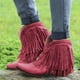 thumbnail image 2 of NECHOLOGY Botas Mujer Adulto Femenino Zapatos Botines mujer Botas de mujer Botas de mezclilla Botines para mujer Zapatos individuales (Pink, 8), 2 of 4