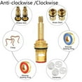 thumbnail image 2 of Mduoduo Shower Bath Tap valve Cartridge Quarter Turn flow Long Tall Stem insert 20 1/2",Anti-Clockwise, 2 of 6