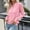 Pink, variant on Qulqfy Cardigan Sweaters for Women Solid Petite Knitting Long Sleeve Fall Button Up Army Green Casual V-Neck Lightweight Outfits L