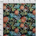 thumbnail image 3 of oneOone Polyester Lycra Dusty Blue Fabric Florals Sewing Craft Projects Fabric Prints By Yard 56 Inch Wide, 3 of 4