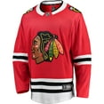 thumbnail image 2 of Men's Fanatics Red Chicago Blackhawks Breakaway Home Jersey, 2 of 7