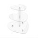 thumbnail image 1 of Soporte para Cupcakes de 3 Niveles con Base, Soporte para Pasteles de Acrílico, Soporte para Torre de Cupcakes, Exhibición para Pasteles, Bodas, Fiestas de Cumpleaños, 1 of 5