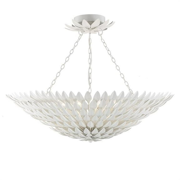Crystorama Lighting - Broche - Eight Light Flush Mount in Traditional and