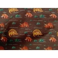 thumbnail image 4 of oneOone Cotton Poplin Brown Fabric Leaves|Elephant & Dinosaur Quilting Supplies Print Sewing Fabric By The Yard 42 Inch Wide, 4 of 4