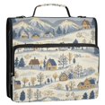 thumbnail image 5 of FORMRS Zipper Binder with Shoulder Strap 2-inch Ring 500 Sheet Capacity File Bag, Snowy Mountains, 5 of 5