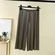 thumbnail image 1 of TaTaai Women's Drawstring Lounge Pants Elastic Waist Capri 7/8 Length Relaxed Fit Casual Home Soft Non See Through Bottoms Daily Wear Machine Washable Gift, 1 of 5
