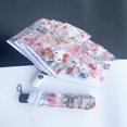 thumbnail image 1 of Hello Kitty Sanrio Cinnamoroll Kawaii Kuromi Anime Figure, paraguas plegable automático, transparente, grueso, viento, lluvia, engranaje, 1 of 5