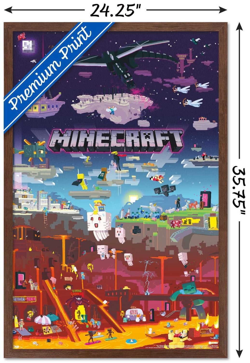Minecraft - World Beyond Wall Poster, 22.375" x 34"