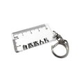 thumbnail image 3 of lionlar Ruler Shaped Keyring Pendant Lobster Buckle for Men Women Backpack Clear, 3 of 9