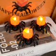 thumbnail image 2 of Halloween Decorations LED Candle Light Plastic Spider Pumpkin Lamp for Home Bar Haunted House Halloween Party Decor Horror Props, 2 of 4