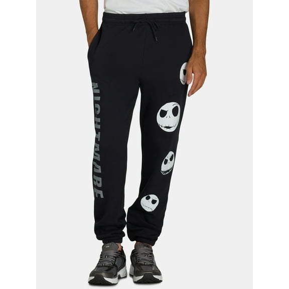 Nightmare Before Christmas Men's & Men's Big & Tall Graphic Joggers, 31.5" Inseam, Sizes XS-3XL