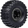 thumbnail image 3 of LINLIN RC Air Pneumatic Tyre, 2.2 Inch Rubber Inflatable Tires 135mm and Plastic Beadlock Wheel Rim Set for 1/10 RC Rock Crawler Truck Parts for Traxxas Axial SCX10 Tamiya CC01 TF2 D90, 3 of 7