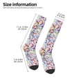 thumbnail image 5 of Easygdp Colorful Watercolor Dots Fashionable Adult Sockings&Sports Sockings&Breathable Sockings, Non-Pilling,Contrasting Color Design, 5 of 9