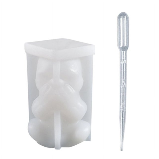 Halloween Skull Shape Mold Epoxy Plaster Mold Making Soap Candle Jewelry