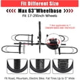 thumbnail image 4 of QinaQin Hitch Mounted Smart Tilting 2-Bike Rack, 180lbs Capacity, Black, 4 of 7