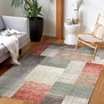 thumbnail image 5 of Hasoo Modern Boho Chic Area Rug Machine Washable Geometric Tile Trellis Pattern Carpet for Living Room , Peach, 5 x 7 feet, 5 of 5