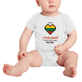 thumbnail image 2 of Half Lithuanian Is Better Than None Cute Baby Rompers Baby Bodysuit (White, 0-3 Months), 2 of 5