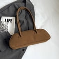 thumbnail image 4 of Bolso Axila Con Asa Superior Retro Mujer Gamuza Color Sólido, 4 of 8