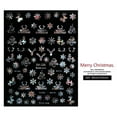 thumbnail image 3 of 1 Sheet Christmas Nail Stickers, Nail Self- Stickers, Reindeer Snowflakes Decals - DH-195, 3 of 7