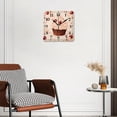 thumbnail image 3 of 12 Inch Wall Clock Battery Operated Silent Clock Decorative for Office, Kitchen, Outdoor, Living Room，Cherry Chocolate Cupcakes Pattern, 3 of 4