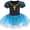 Blue, variant on 3-8Y Kids Girls Princess Ballet Dress Short Sleeve Leotards Skirted Tutu Dancewear Halloween Christmas Party Dresses