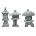 thumbnail image 1 of MasteelfCA 3pcs Pavilion Shape Landscape Ornament Sandstone Pavilion Garden Decorations, 1 of 8