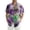 Purple, variant on Men Mardi Gras Shirts Funny Mask Print Button Up Shirt for Men Canival Casual Short Sleeve Shirts
