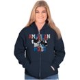 thumbnail image 4 of Popeye Characters American Made Zip Up Hoodie Men's Women's Brisco Brands X, 4 of 5