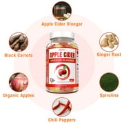 Zammex ACV Gummies, Organic Apple Cider Vinegar Gummies 500mg, Stomach Fat Burner, Keto Gummies, 60 Counts